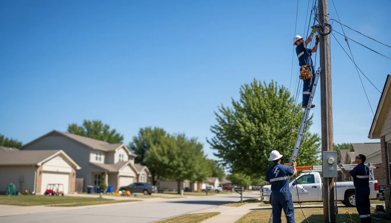 Residential electrician providing installation services in Parker, SD